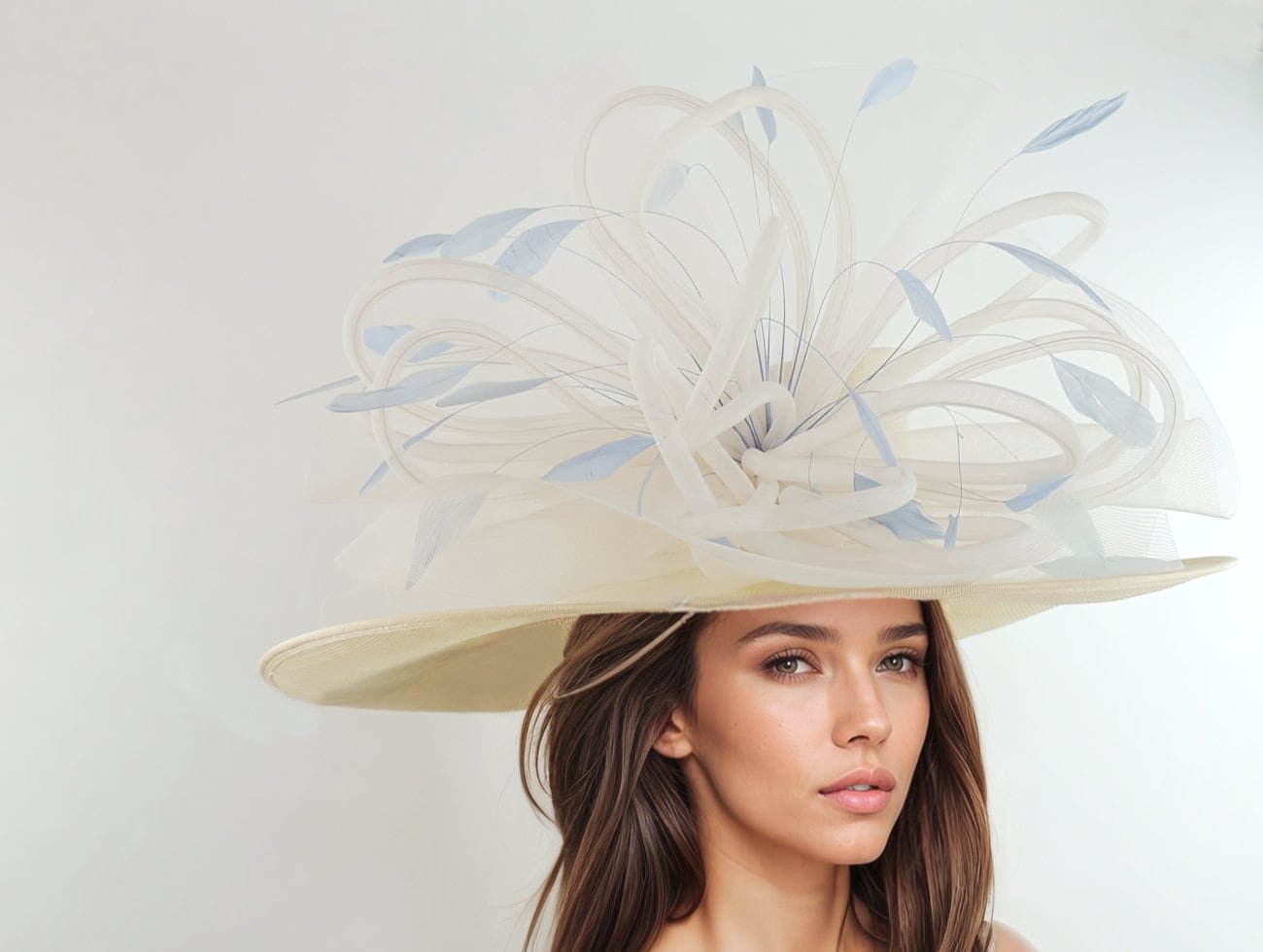 Blue store Fascinator Hat, Wedding, Garden Party, Tea Party