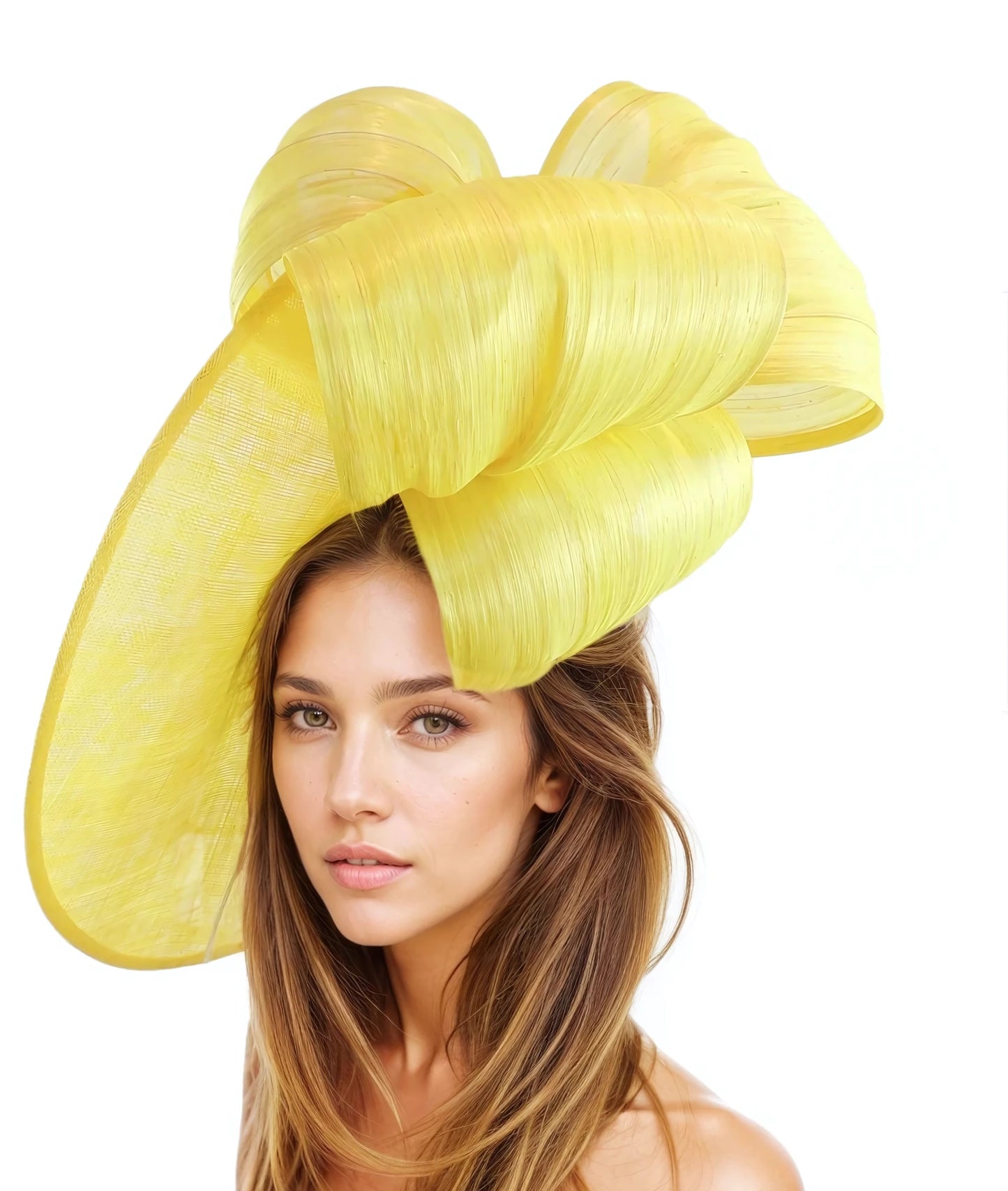 🌿 Klara Abaca Silk Feather-Free Saucer Fascinator 🎩✨