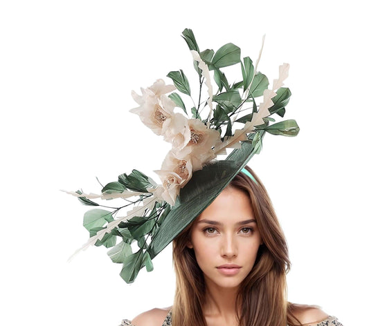 Dakota Large Ascot Disc Fascinator Hat