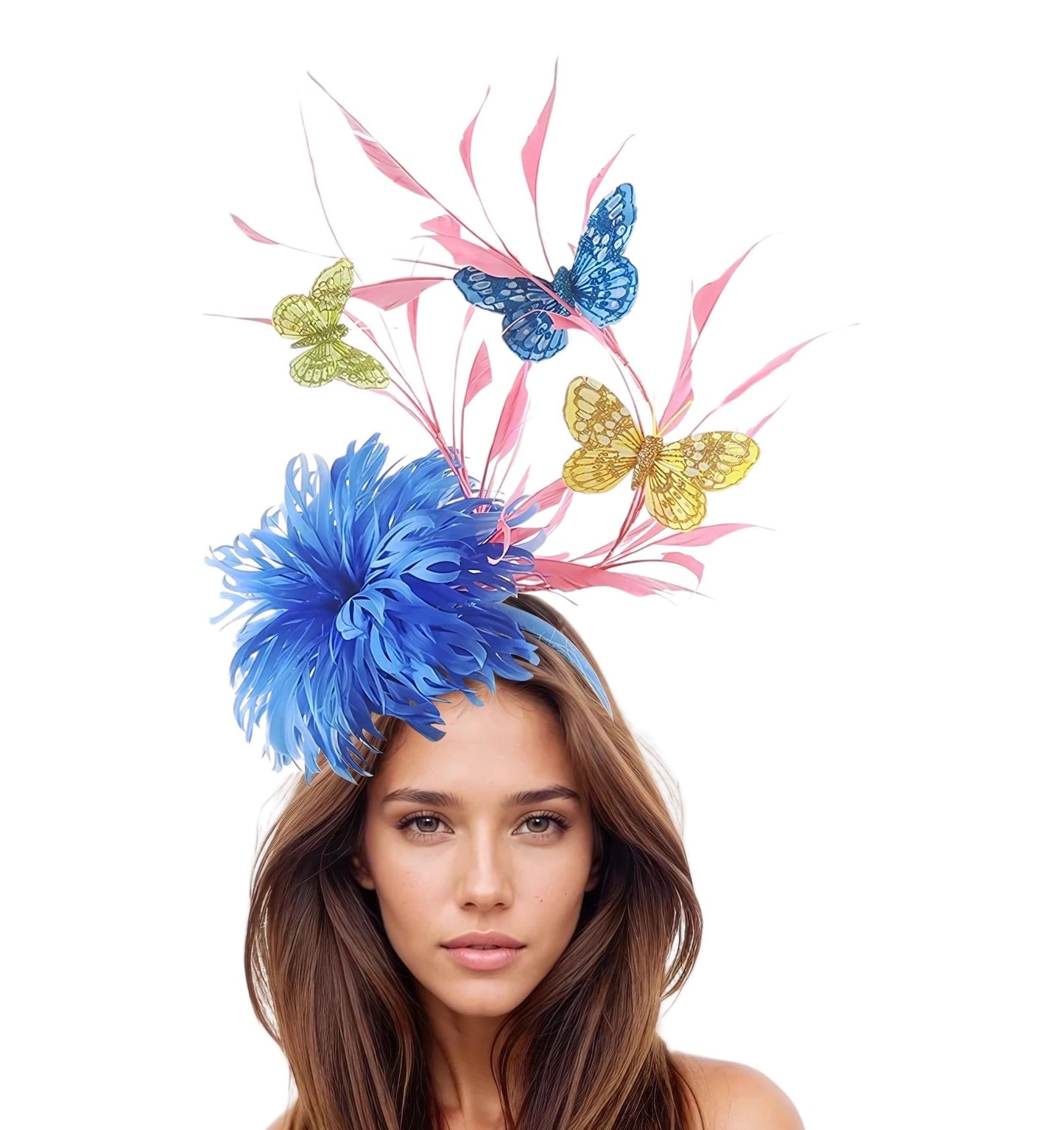 Stella Feather Wedding Formal Ocassion Fsacinator Headband