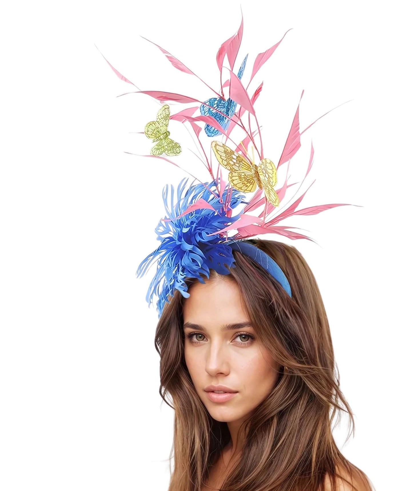 Stella Feather Wedding Formal Ocassion Fsacinator Headband