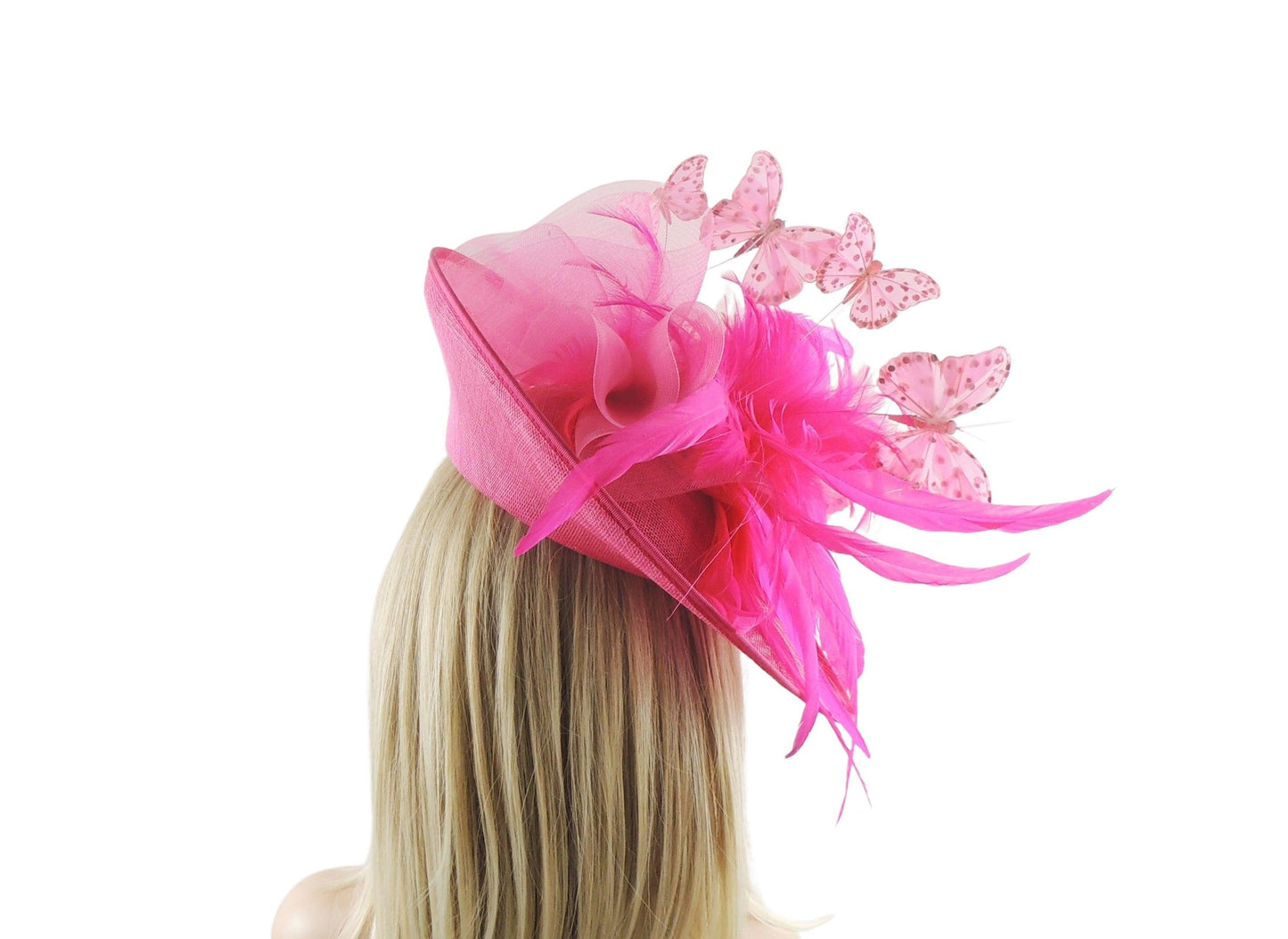 Solange Feather Butterfly Custom Hatinator Fascinator Hat