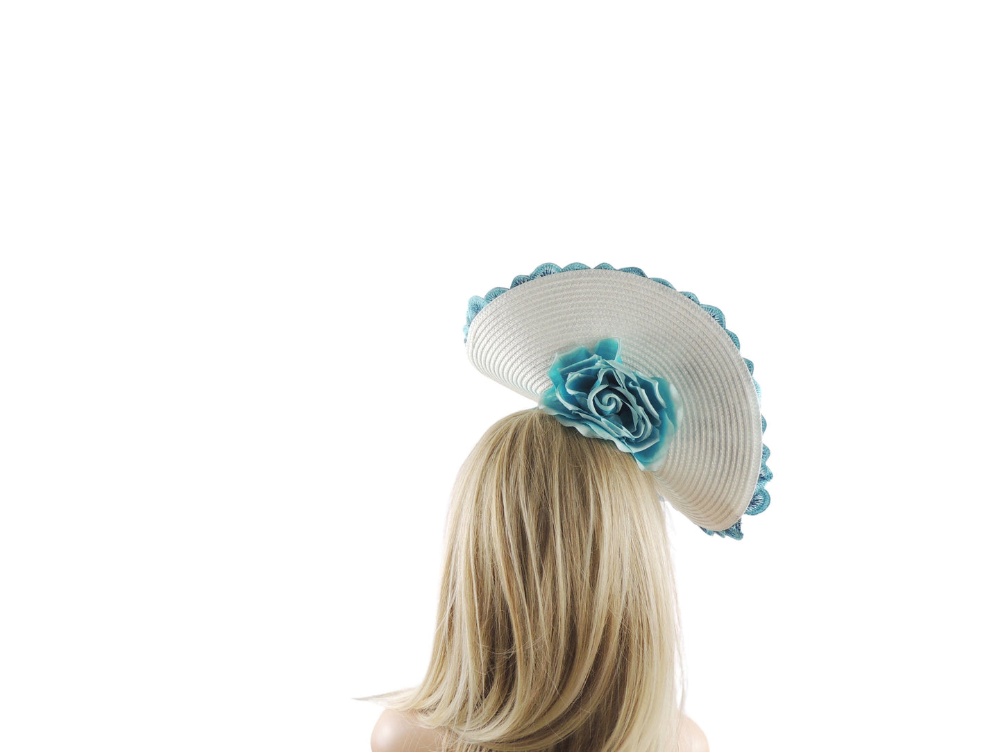 Larisa Embroidered Royal Ascot Cocktail Fascinator Hat