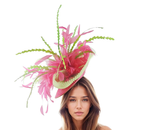 Kerina Royal Ascot Saucer Feather Fascinator