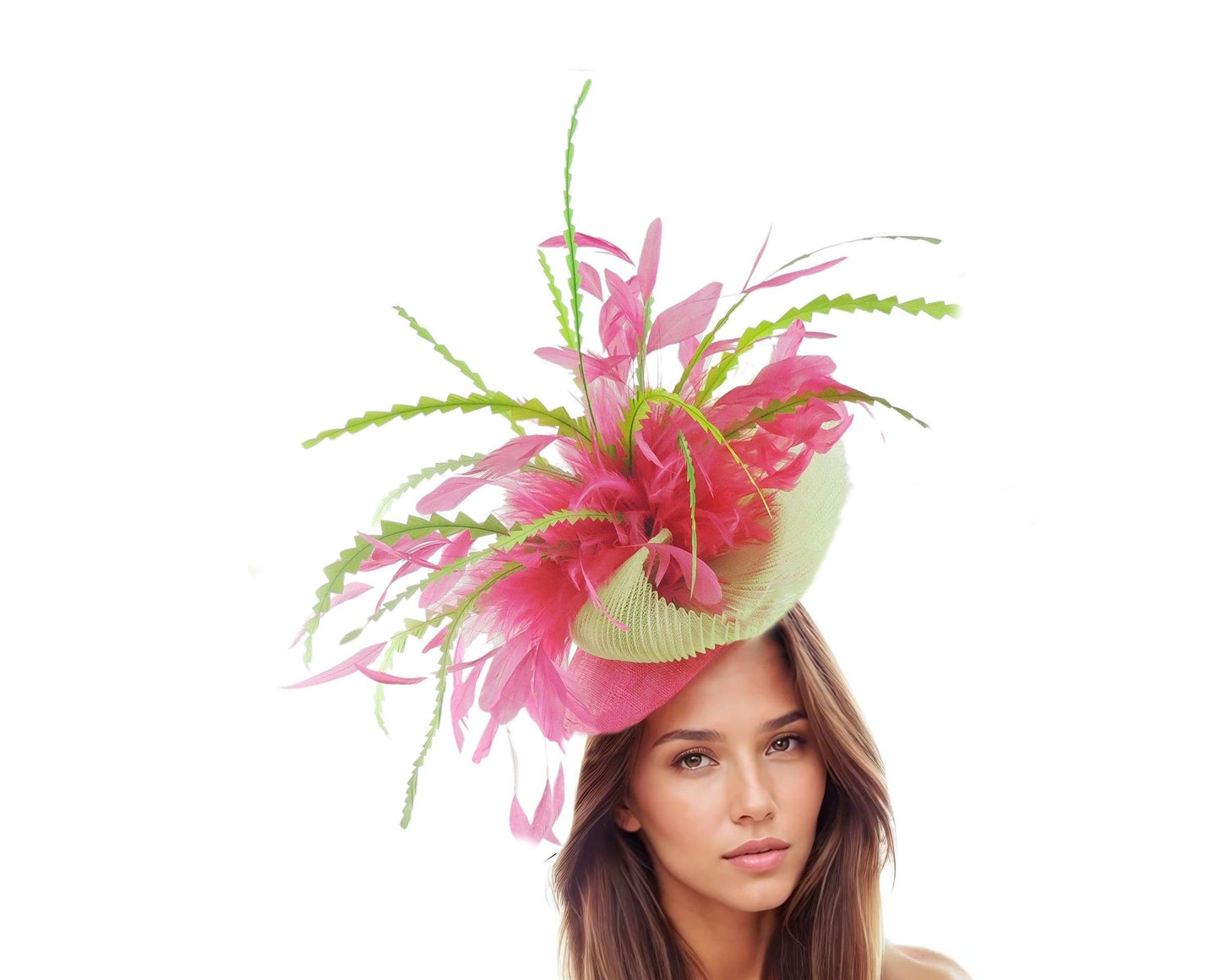 Kerina Royal Ascot Saucer Feather Fascinator