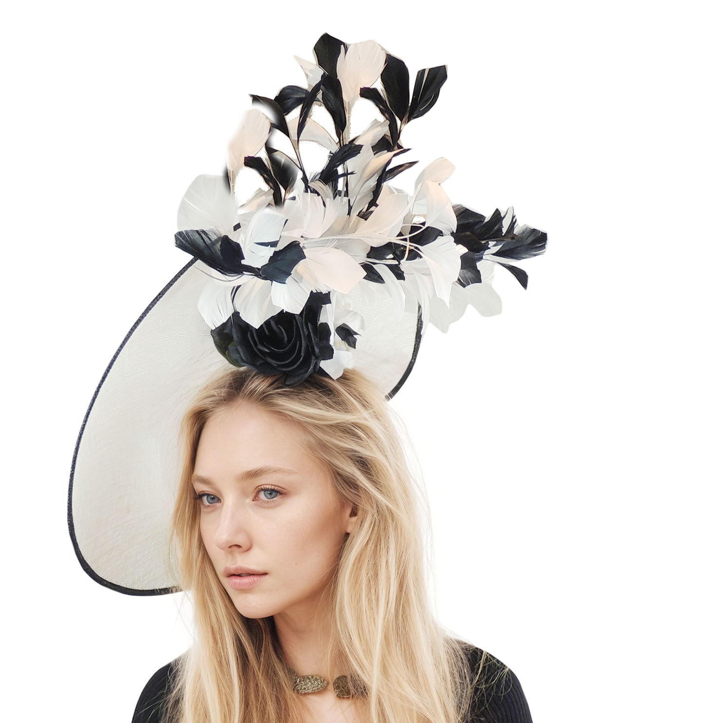 Gabi Large Ascot Disc Fascinator Hat