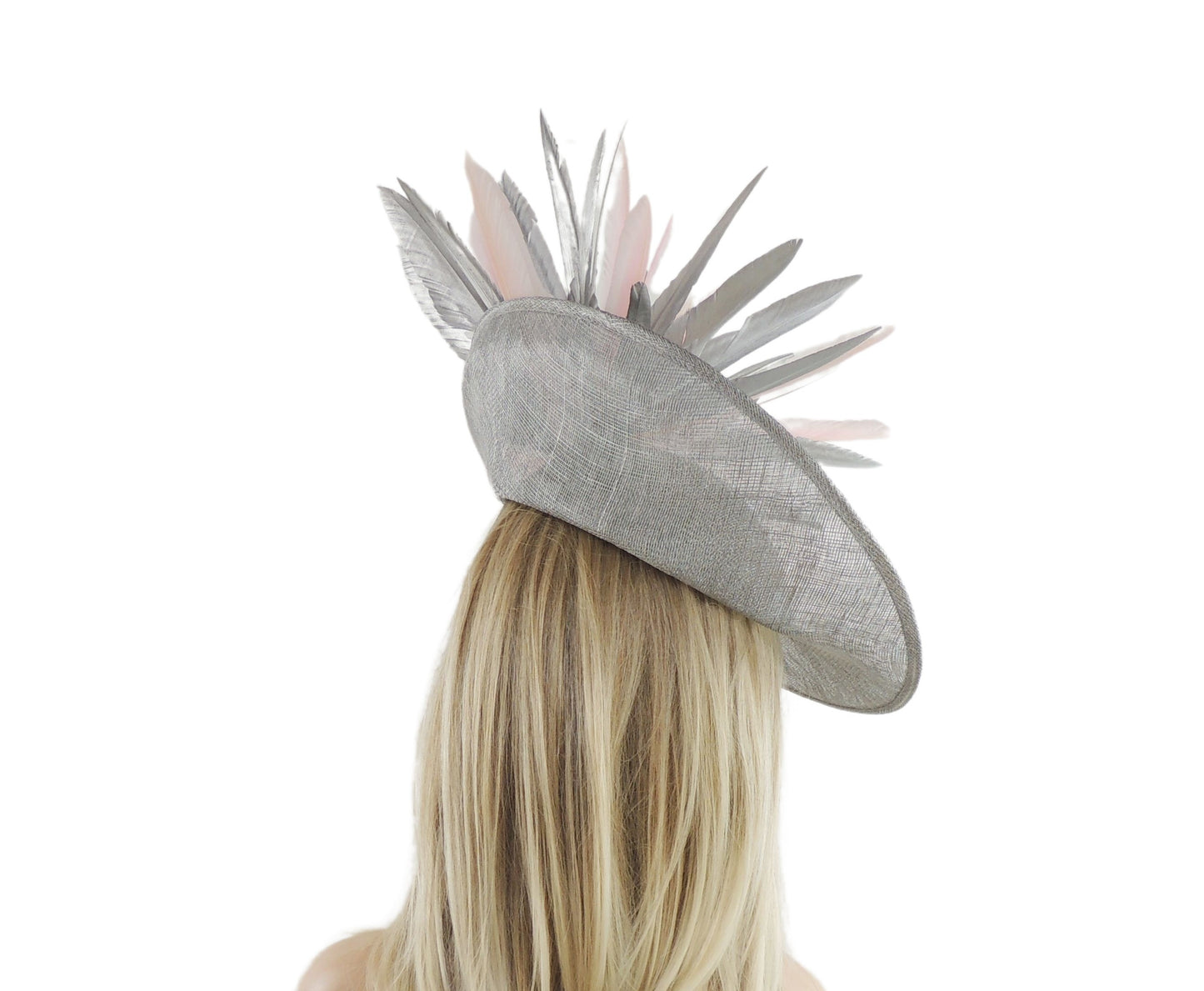 Monique Feather Saucer Disc Ascot Fascinator Hat