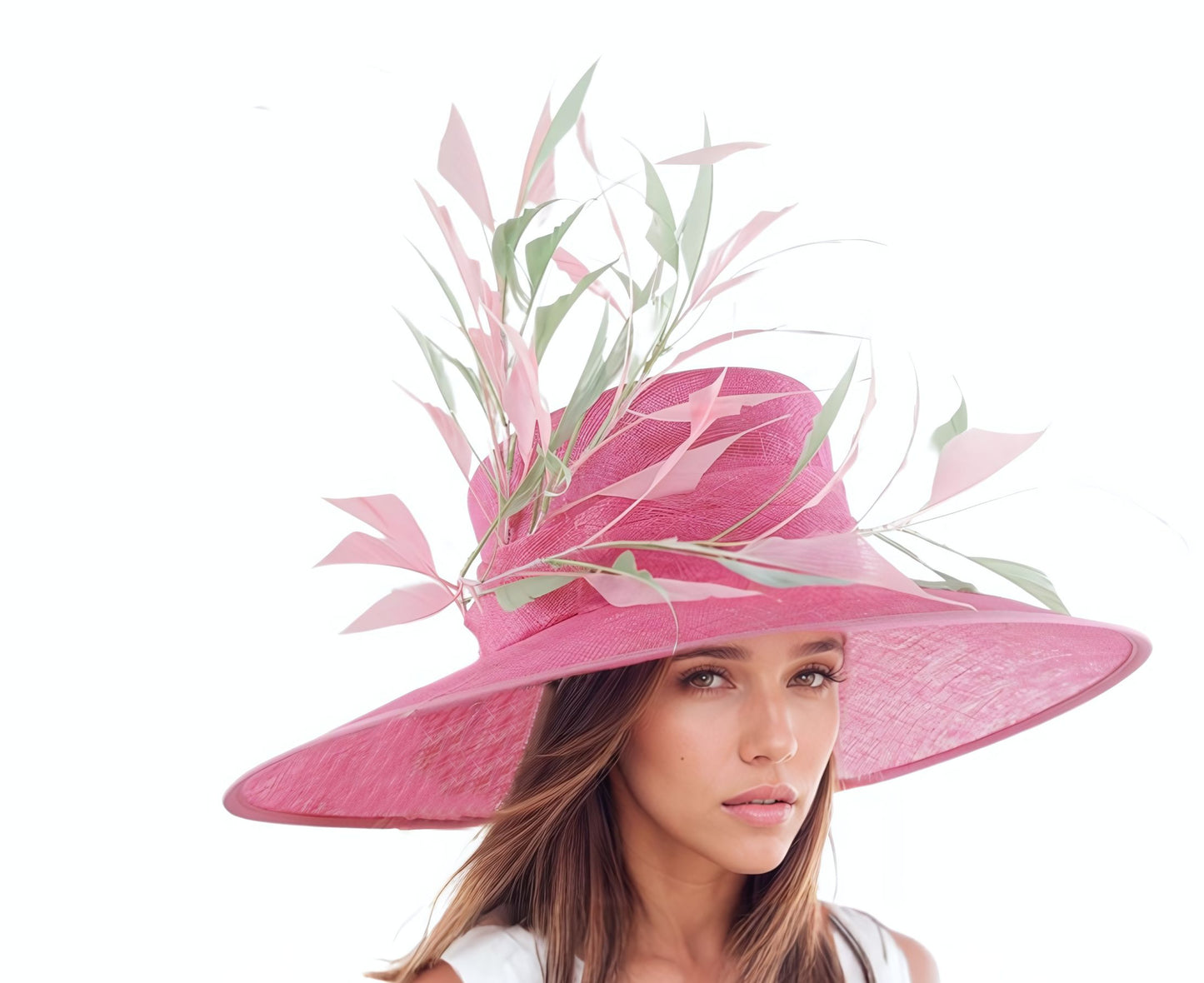 Marena Mother of The Bride Wide Brim Sinamay Hat