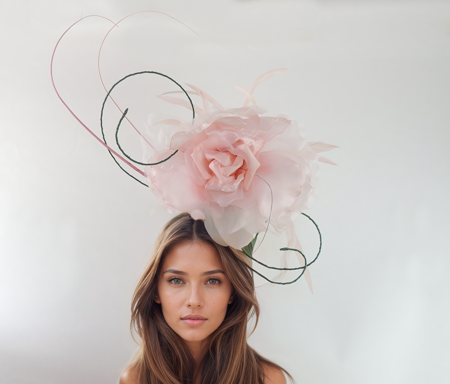 Large Halo Rose Halo Flower Race Day Tea Party Ladies Day Headpiece Fascinator