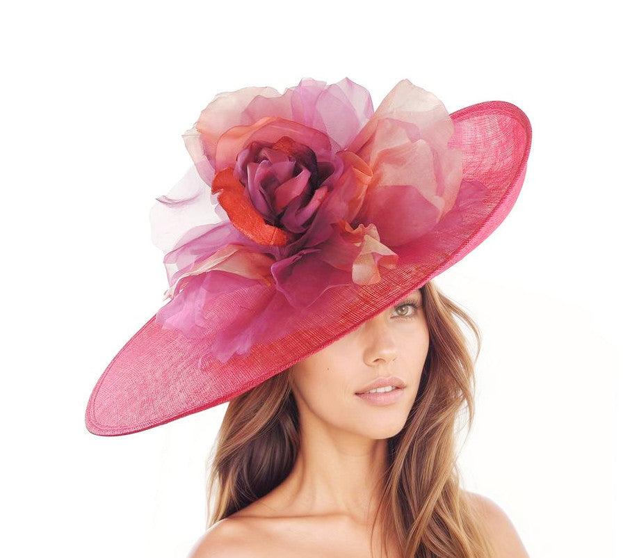 Chloe Large Saucer Disc Ladies Day Hat For the Races