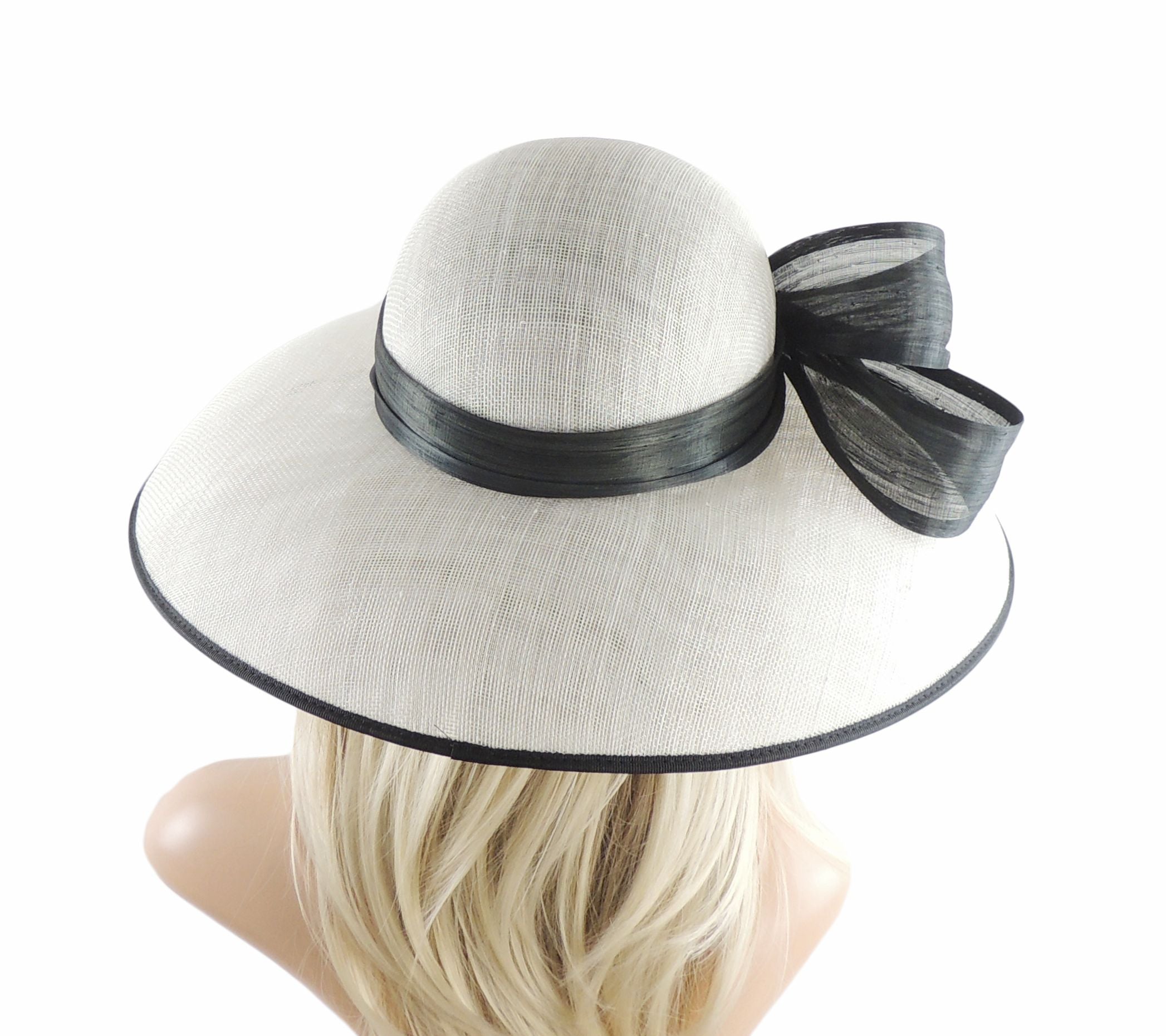 Saskia Classic Audrey Hepburn Style Royal Ascot Hat | Hats By Cressida